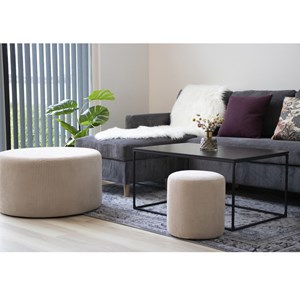 Chic-table basse noire 90x60 cm