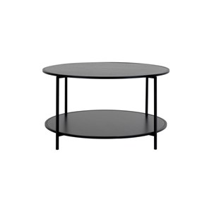 Chic-table basse noire ø80 cm