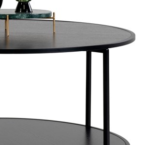 Chic-table basse noire ø80 cm