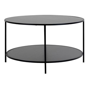 Chic-table basse noire ø80 cm