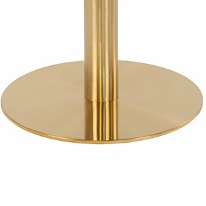 Cooper-table de bar décor marbre et laiton ø70x105 cm