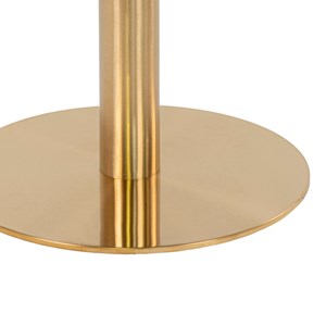 Cooper-table à manger ronde 4 personnes ø110, décor marbre et laiton