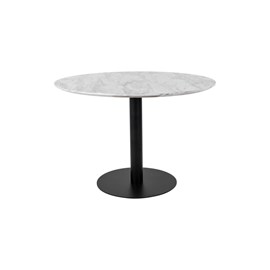 Cooper-table à manger ronde 4 personnes ø110, décor marbre et acier