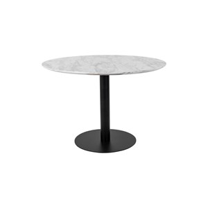 Cooper-table à manger ronde 4 personnes ø110, décor marbre et acier