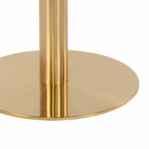 Cooper-table à manger ronde 2 personnes ø90, décor marbre et laiton