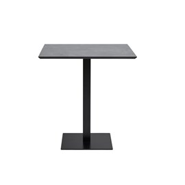 Fado-table de café 2 personnes décor pierre et acier 70x70 cm