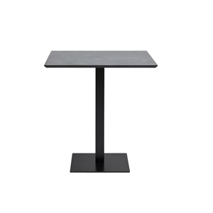 Fado-table de café 2 personnes décor pierre et acier 70x70 cm