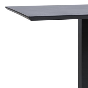 Fado-table de café 2 personnes décor pierre et acier 70x70 cm