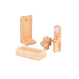 Salle de bain en bois naturel