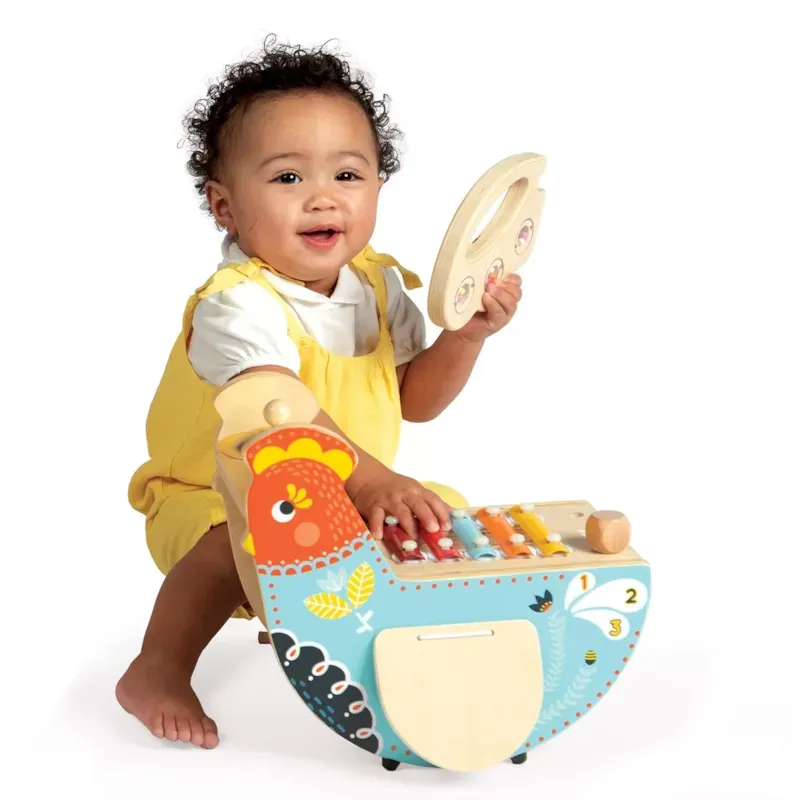Poule musicale en bois (Manhattan Toy) - Image 3