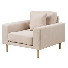 Fred- fauteuil en tissu sable