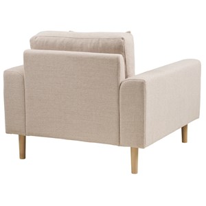 Fred- fauteuil en tissu sable