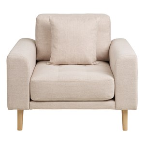 Fred- fauteuil en tissu sable
