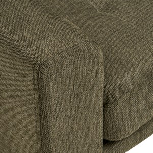 Fred- fauteuil en tissu vert olive
