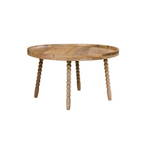 Jay- table basse en bois massif naturel ø60 cm