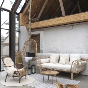 Jay- table basse en bois massif naturel ø60 cm