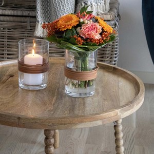 Jay- table basse en bois massif naturel ø60 cm