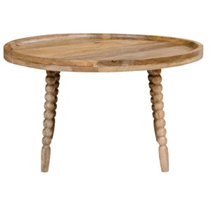 Jay- table basse en bois massif naturel ø60 cm