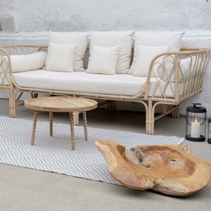 Jay- table basse en bois massif naturel ø60 cm