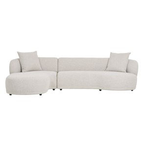 Malibu-canapé d'angle droit en tissu beige