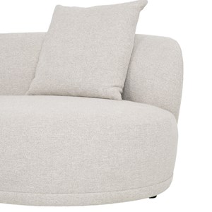 Malibu-canapé d'angle droit en tissu beige
