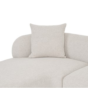 Malibu-canapé d'angle droit en tissu beige