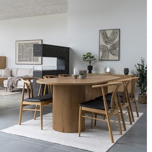 Mido-table à manger 6&nbsp;8 personnes 210 cm naturelle