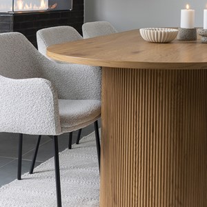 Mido-table à manger 6&nbsp;8 personnes 210 cm naturelle