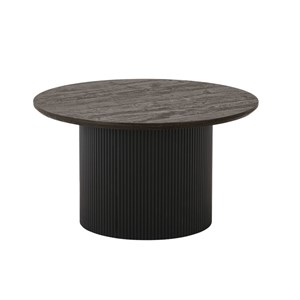 Mido- table basse ø80 cm brun foncé