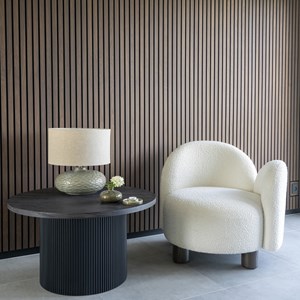 Mido- table basse ø80 cm brun foncé