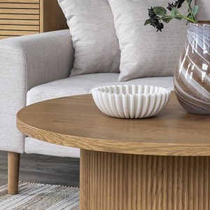 Mido- table basse ø80 cm naturelle
