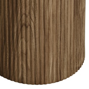 Rhod-table d'appoint en céramique et décor bois ø45 cm