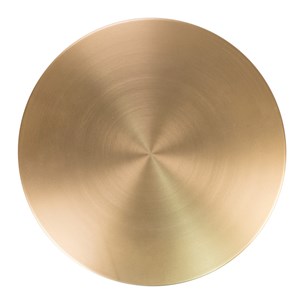 Twin-table d'appoint en acier laiton et marbre ø41 cm