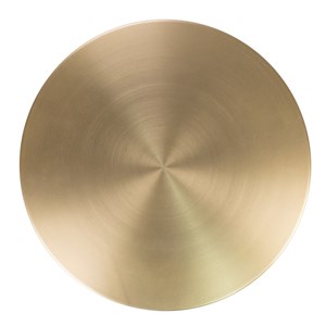 Twin-table d'appoint en acier laiton et marbre ø25 cm