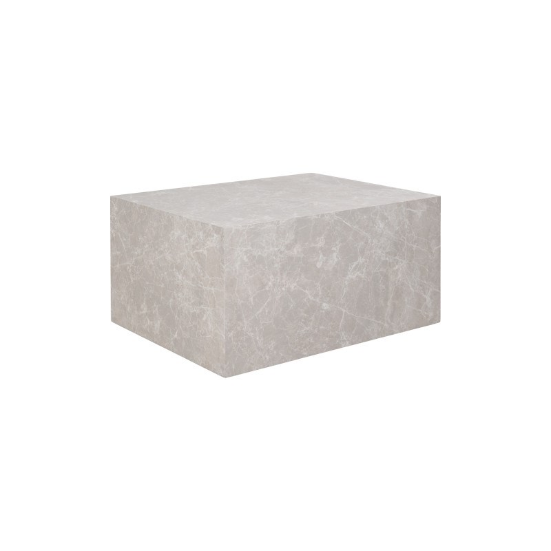 Moloo - Vast-table basse décor marbre beige 60x80 cm