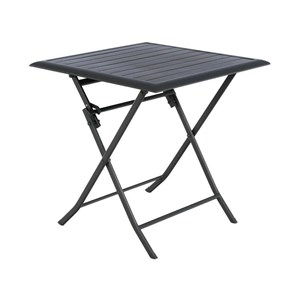 Table de jardin carrée azua 2 places graphite - hespéride