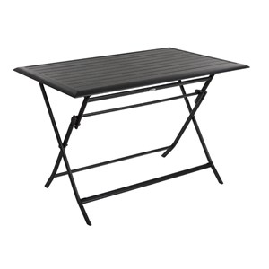 Table de jardin rectangulaire azua 4 places graphite - hespéride