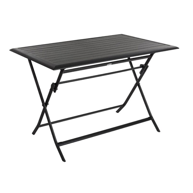 Table de jardin rectangulaire azua 4 places graphite - hespéride