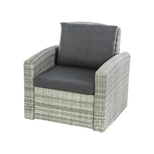 Fauteuil de jardin en résine tressée polynesia havane - hespéride