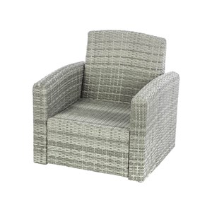 Fauteuil de jardin en résine tressée polynesia havane - hespéride