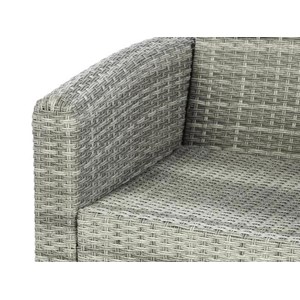 Fauteuil de jardin en résine tressée polynesia havane - hespéride