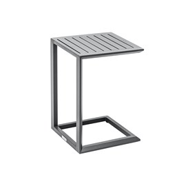 Table d'appoint en aluminium gris graphite evasion - hespéride