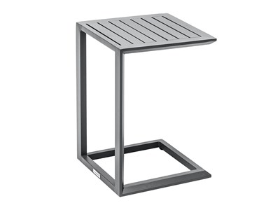 Table d'appoint en aluminium gris graphite evasion - hespéride