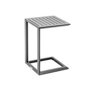 Table d'appoint en aluminium gris graphite evasion - hespéride