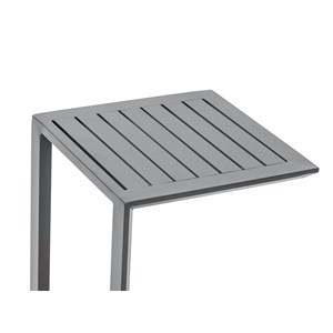 Table d'appoint en aluminium gris graphite evasion - hespéride