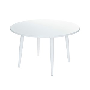 Ensemble de table à manger en alum blanc capri et 4 chaises de jardin maldives -