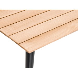 Table de jardin rectangulaire en bois teck comores - 4 places - jardiline