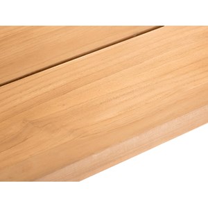 Ensemble table de jardin en teck seychelles + 2 bancs en teck - jardiline