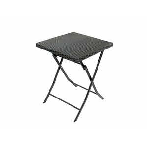 Salon de jardin en résine tressée oruro 2 places anthracite - jardideco