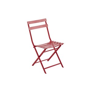 Table de jardin rectangle greensboro 110 x 70 cm groseille + 4 chaises - hespéri